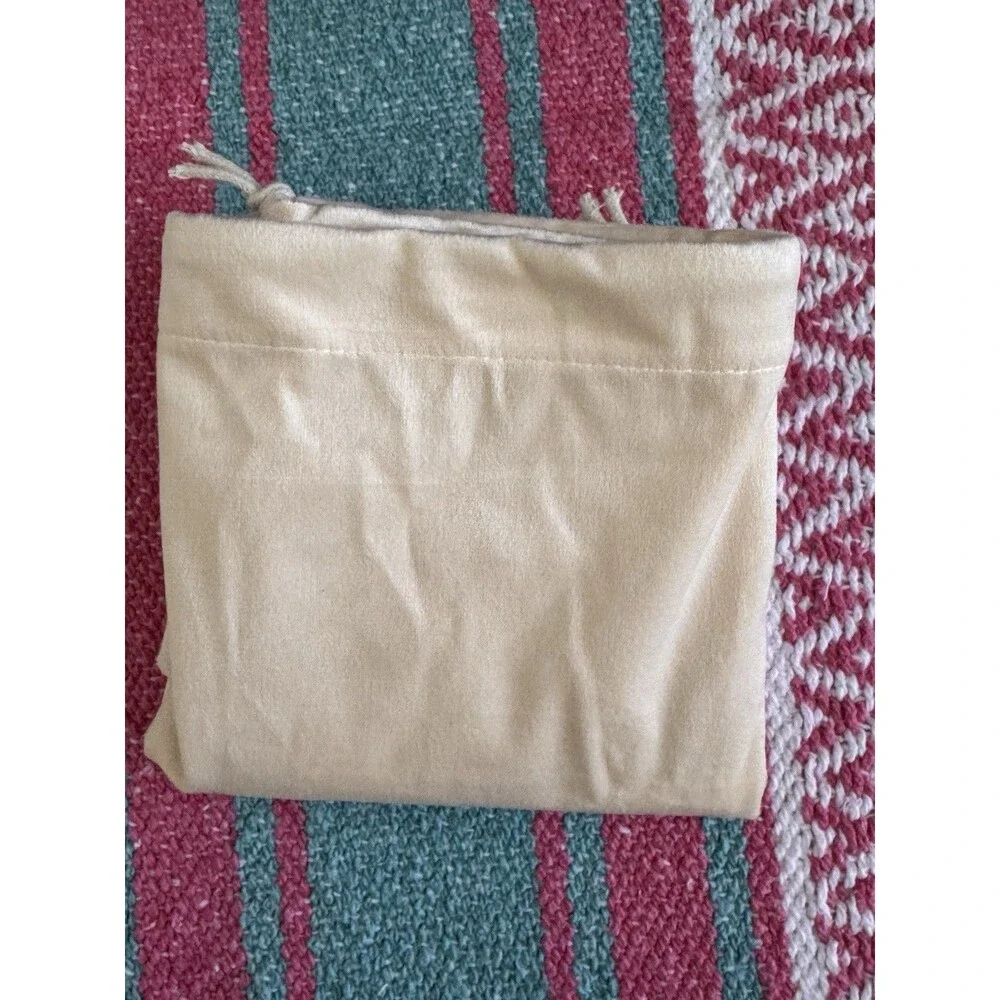 Hair Dryer Fabric Bag Holder 16x16 New Drawstring Clear Panel